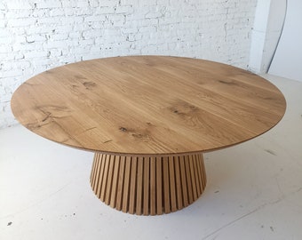 Marguerite Table - Op maat gemaakte massief houten ronde tafel