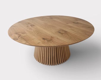 MARGUERITE - Custom-Made Solid Wood Round Table
