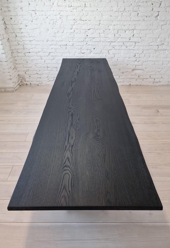 KURO - Custom-made Shou Sugi Ban Burnt Wood Dining Table - Etsy