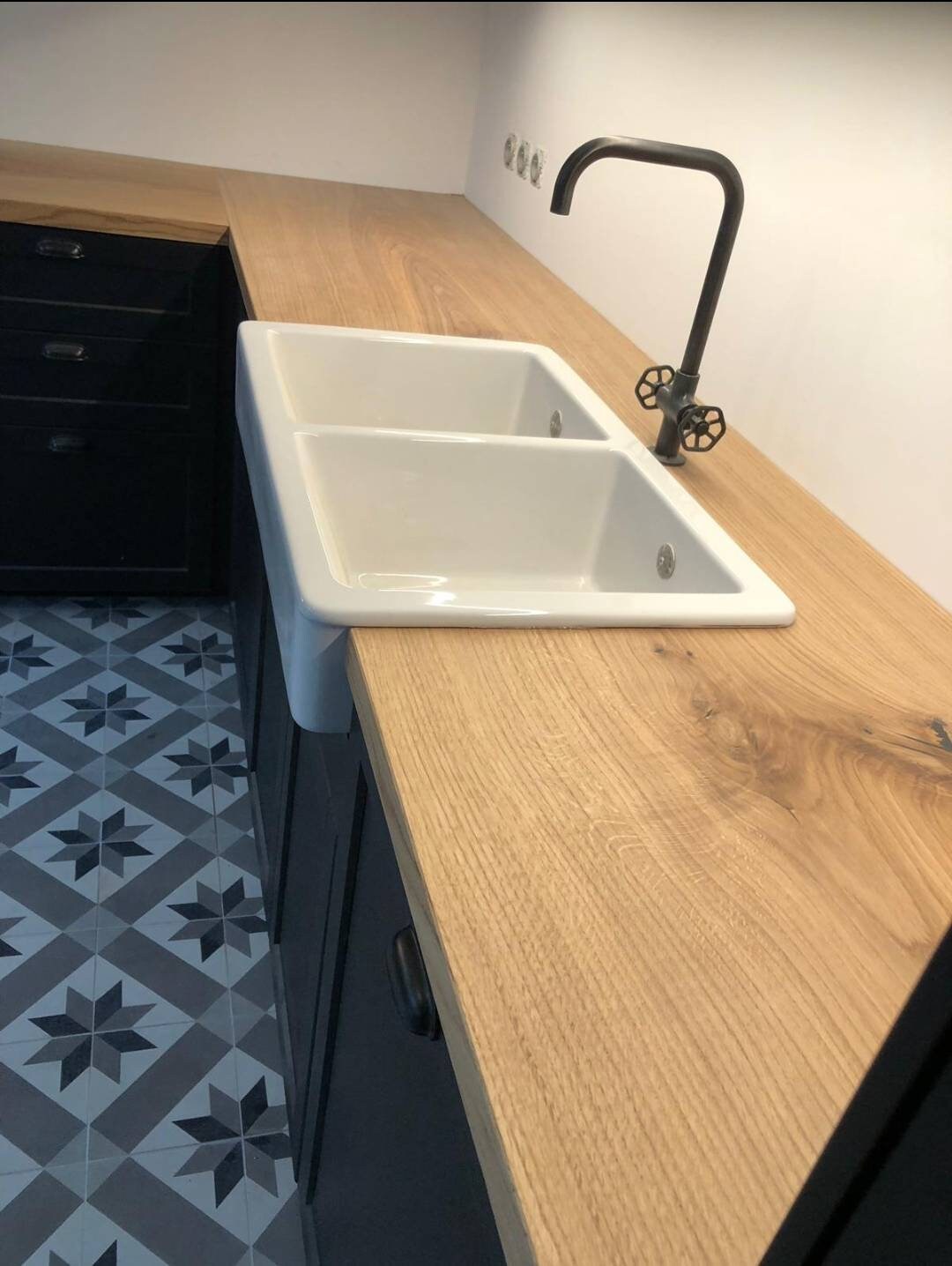 Custom Solid Oak Kitchen Worktop