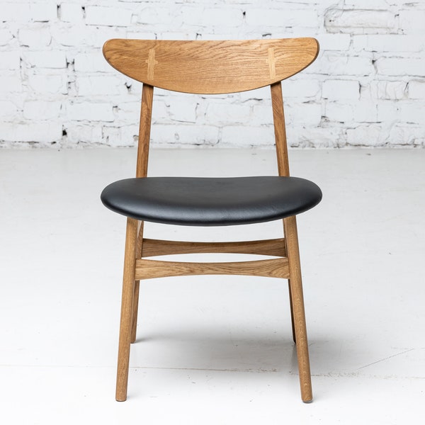 Chaise de salle à manger Design Scandinave en bois chêne massif