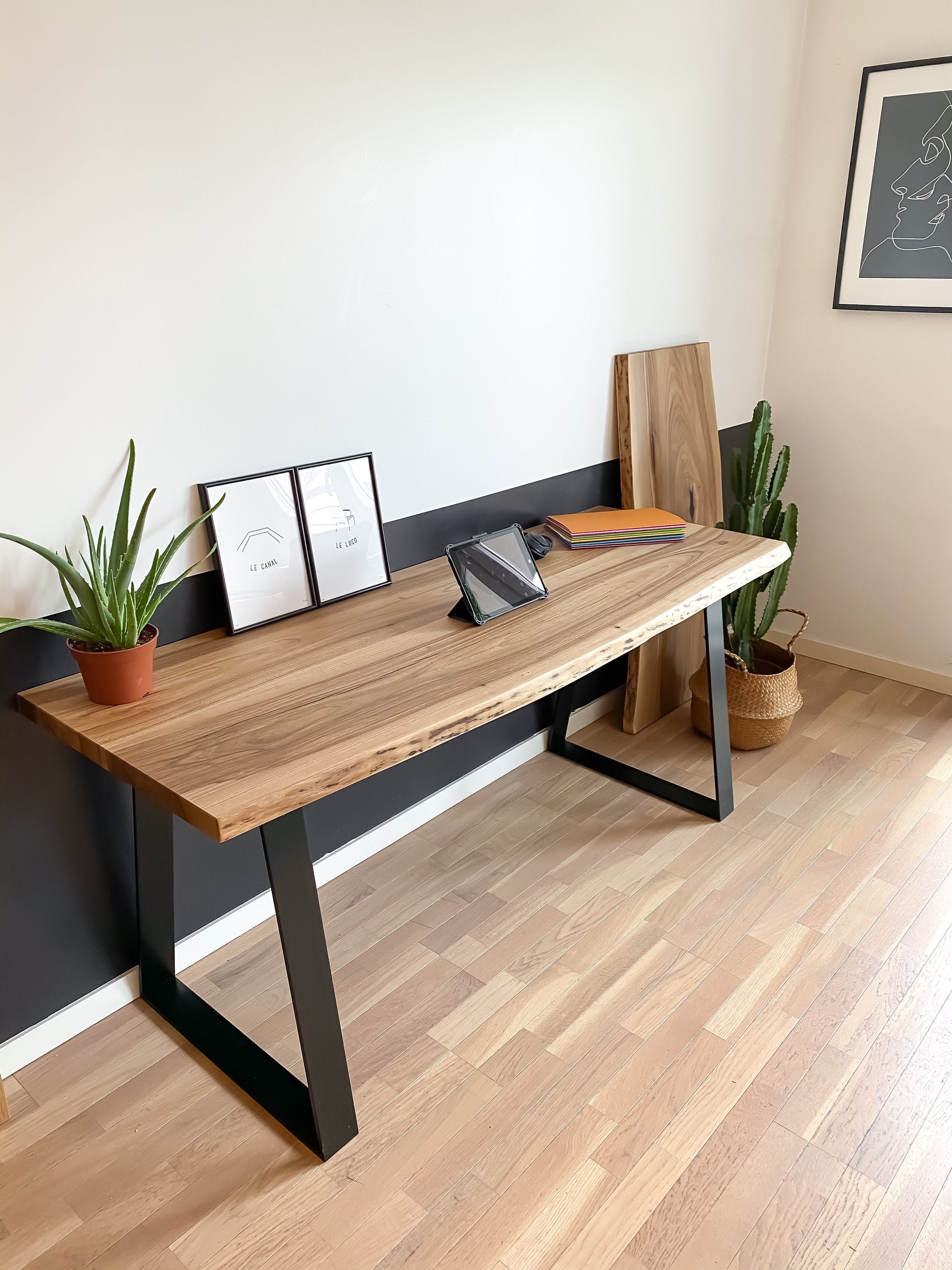 Solid walnut desk deals
