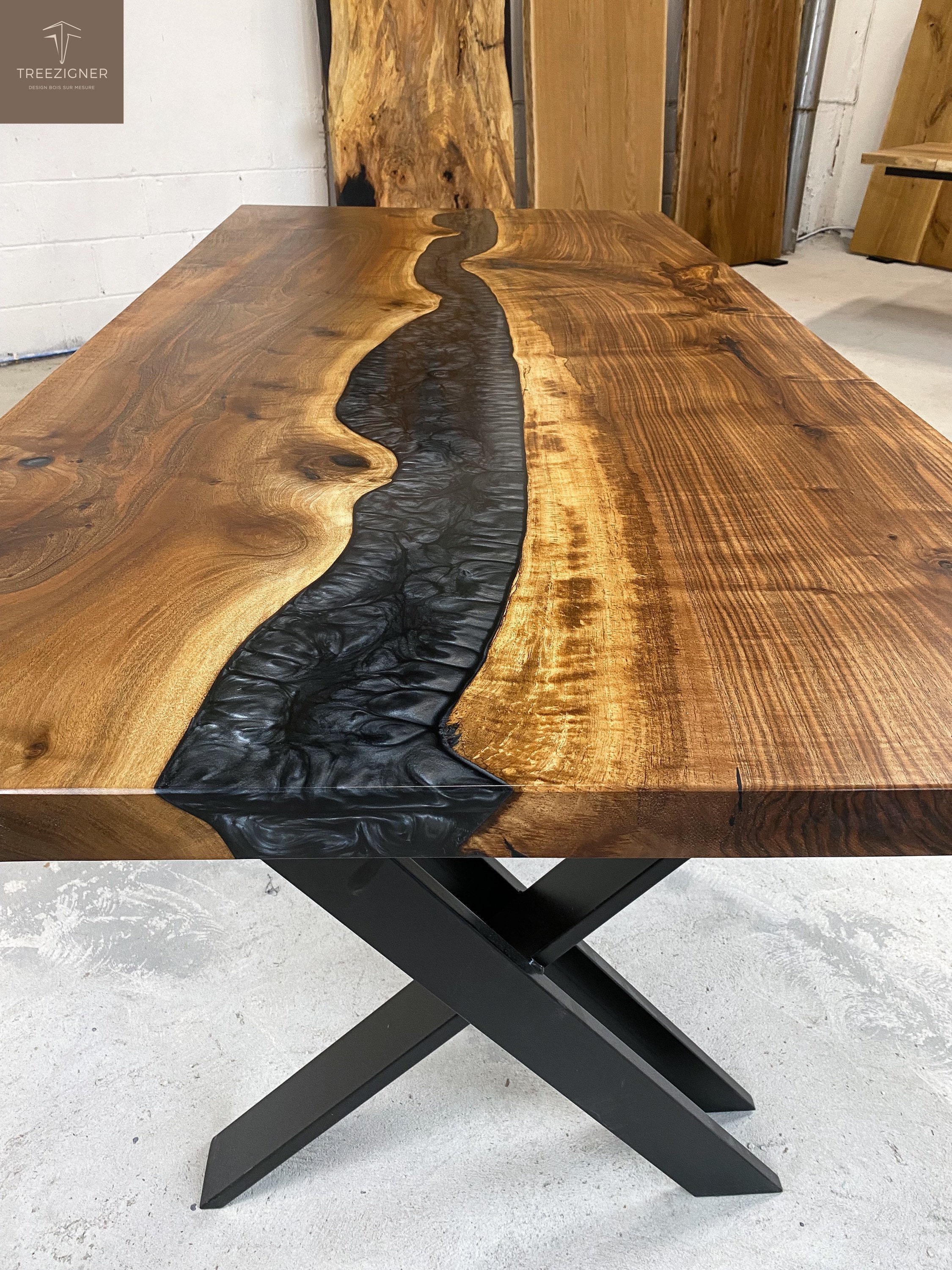 River Plateau Solid Wood Epoxy Resin