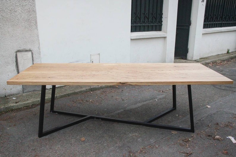 Solid Oak Table Legs Double Y Custom Image 0