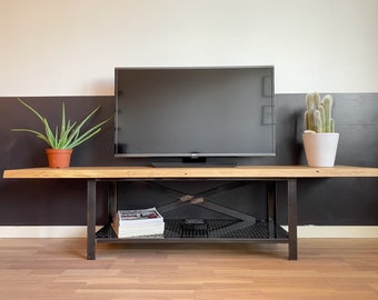 Custom Solid Oak TV Console Cabinet