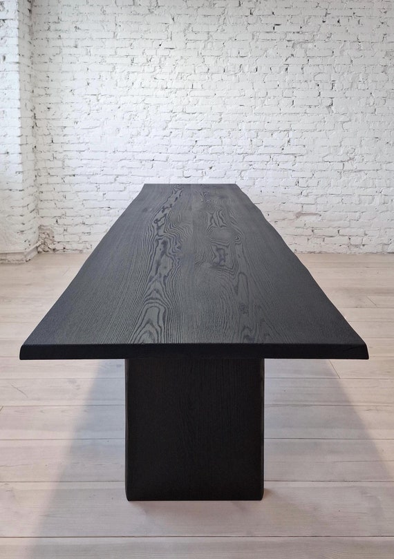 KURO - Custom-made Shou Sugi Ban Burnt Wood Dining Table - Etsy
