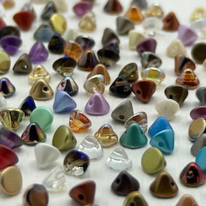 Button Beads® Czech Glass 100 gram bag Assorted Colors