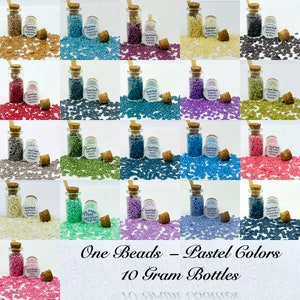 ONE® Beads Czech Glass 50 gram bag - Mix & Match! *(approximately 1365 beads) Alabaster Pastel Colors