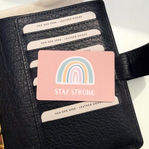 Carte décorative pour agenda, citation Stay Strong, décoration arc-en-ciel, décoration de l'agenda, citation inspirante, décoration de poche pour agenda