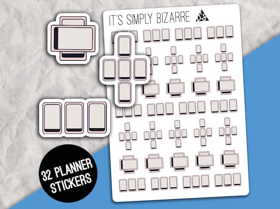 Tarot Card Spread Stickers, Planner sticker sheet, Tarot tracking, Tarot daily pull, Planner deco, Deco stickers, Tarot reading, Daily tarot