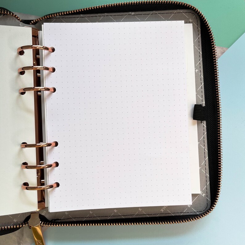 B6 Wide Ring Planner Inserts, Ring Planner Pages, Filofax Inserts ...