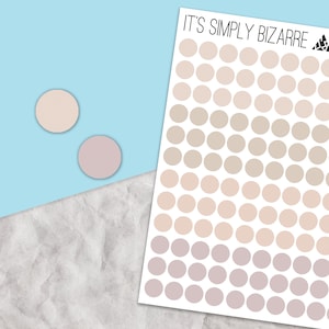Kreis Aufkleber, Dot Sticker, Planer Aufkleber, Minimal planen, Funktionale Aufkleber, Monatliche Planung, Einfache Aufkleber