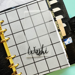 Washi Musterkarte, Washi Musterkarte, Washi Tape, Washi Tape Aufbewahrung, Planer Zubehör, Planer Deko, Planner Washi Tape, gefrostete Karten