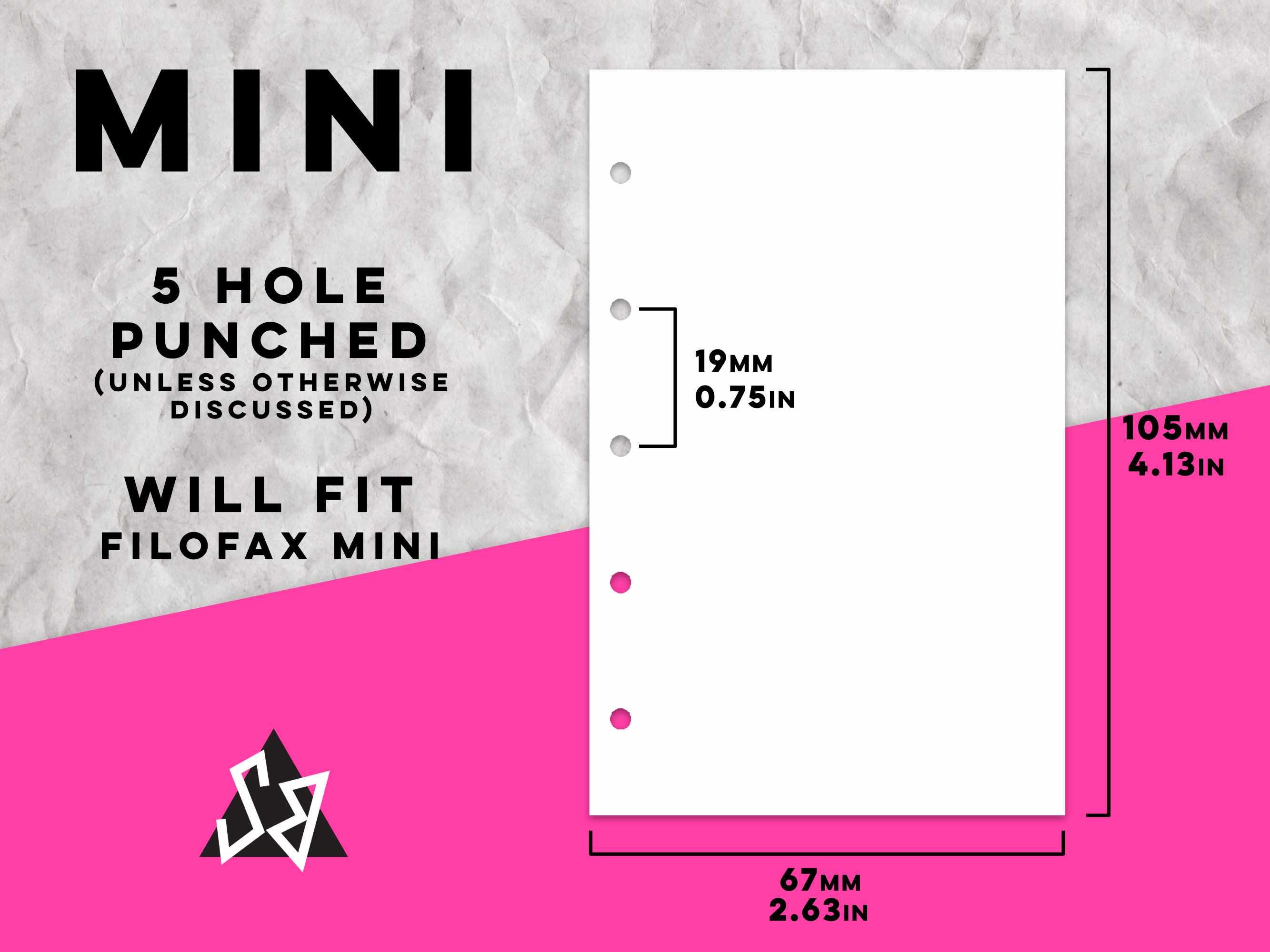 Mini Checklist Pages, Filofax Mini Inserts, Planner Inserts, Checklist ...