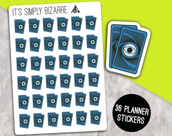 Pegatinas de cartas del tarot, hoja de pegatinas del planificador, seguimiento del tarot, tirada del tarot, deco del planificador, pegatinas deco, lecturas del tarot, cartas de adivinación