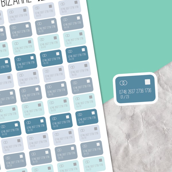 Debit Card Stickers - Etsy UK