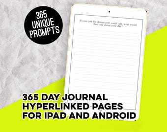 Diario de 365 días, Diario anual, Ideas para diarios, Planificador digital, Goodnotes, Plantilla de diario, Páginas para guardar recuerdos, Ideas únicas