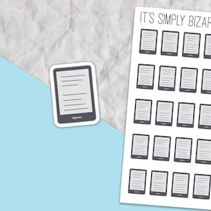 Kindle Aufkleber, Lese-Tracker, Leseplaner, Planer Aufkleberblatt, Tracking-Aufkleber, Lesejournal, E-Book-Aufkleber, Buchplaner