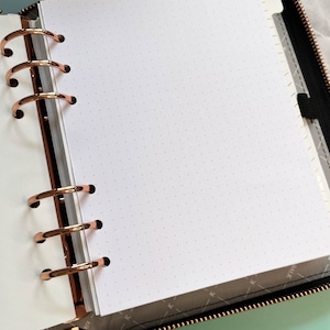 B6 Ringplaner Einlagen, Ring Planner Seiten, Filofax Einlagen, Planer Einlagen, Planer Nachfüllpapier, Dot Grid Papier, Planerpapier, B6 Seiten