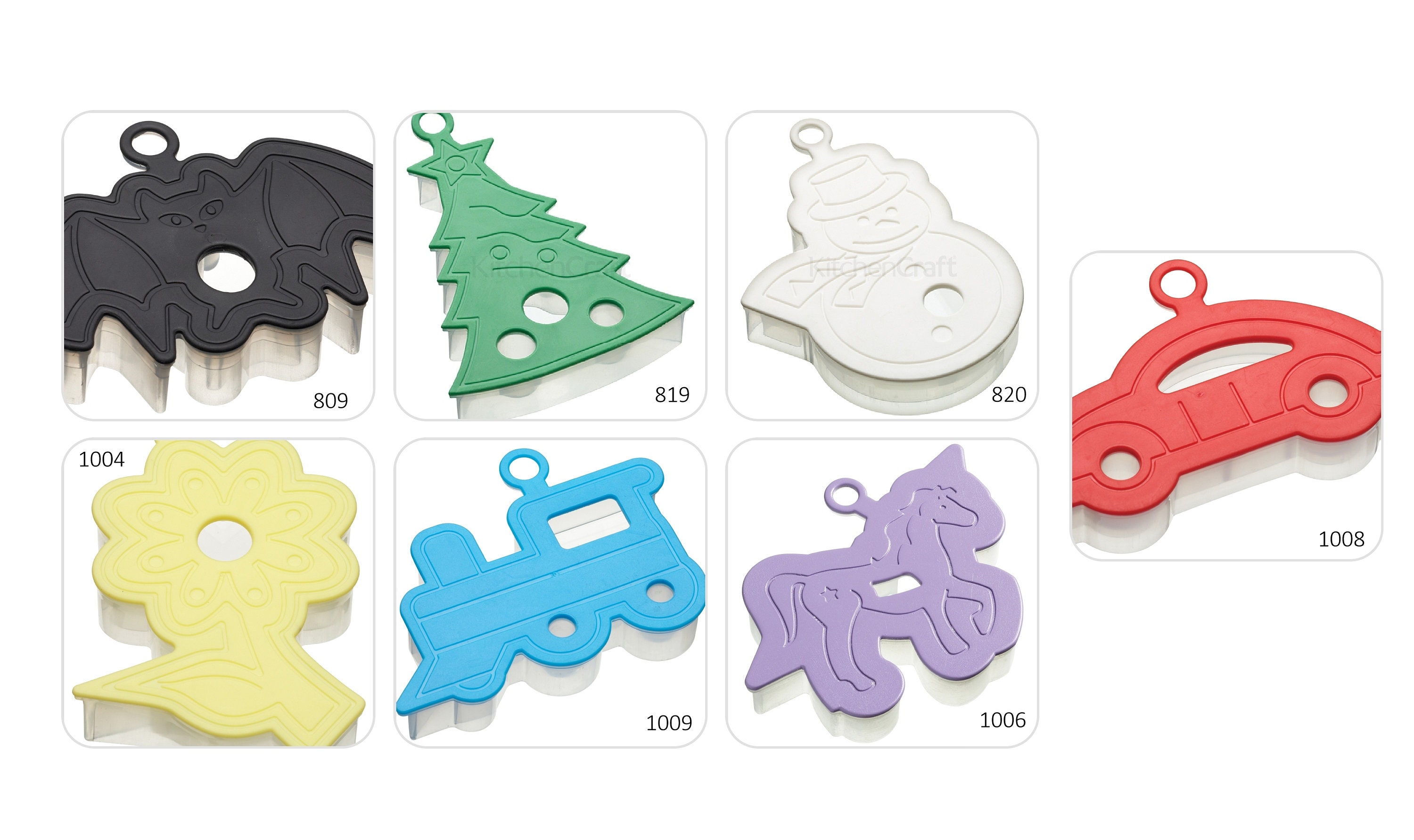 Forme à Biscuit 3D Emportes Pièces en Plastique - Diverses Formes