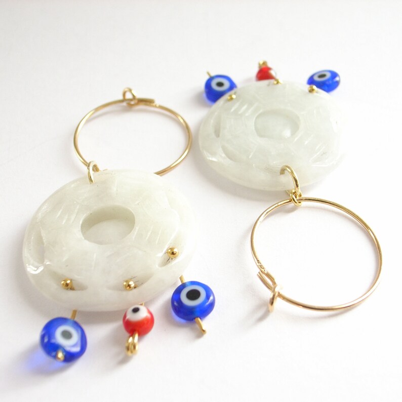JadeHoopEarrings RealStonesEarrings MinimalStyle HoopEarrings HandMadeJewelry PerfectGift ElegantEarrings