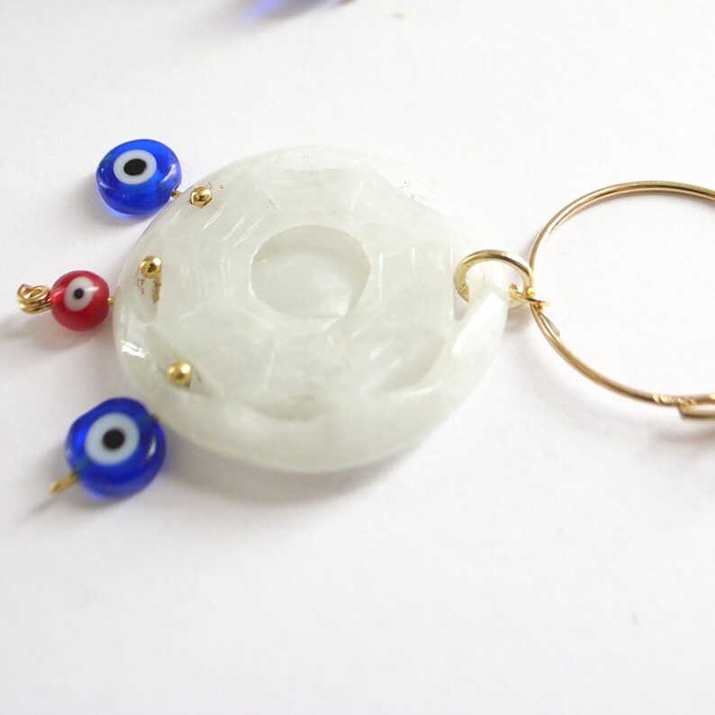 JadeHoopEarrings RealStonesEarrings MinimalStyle HoopEarrings HandMadeJewelry PerfectGift ElegantEarrings