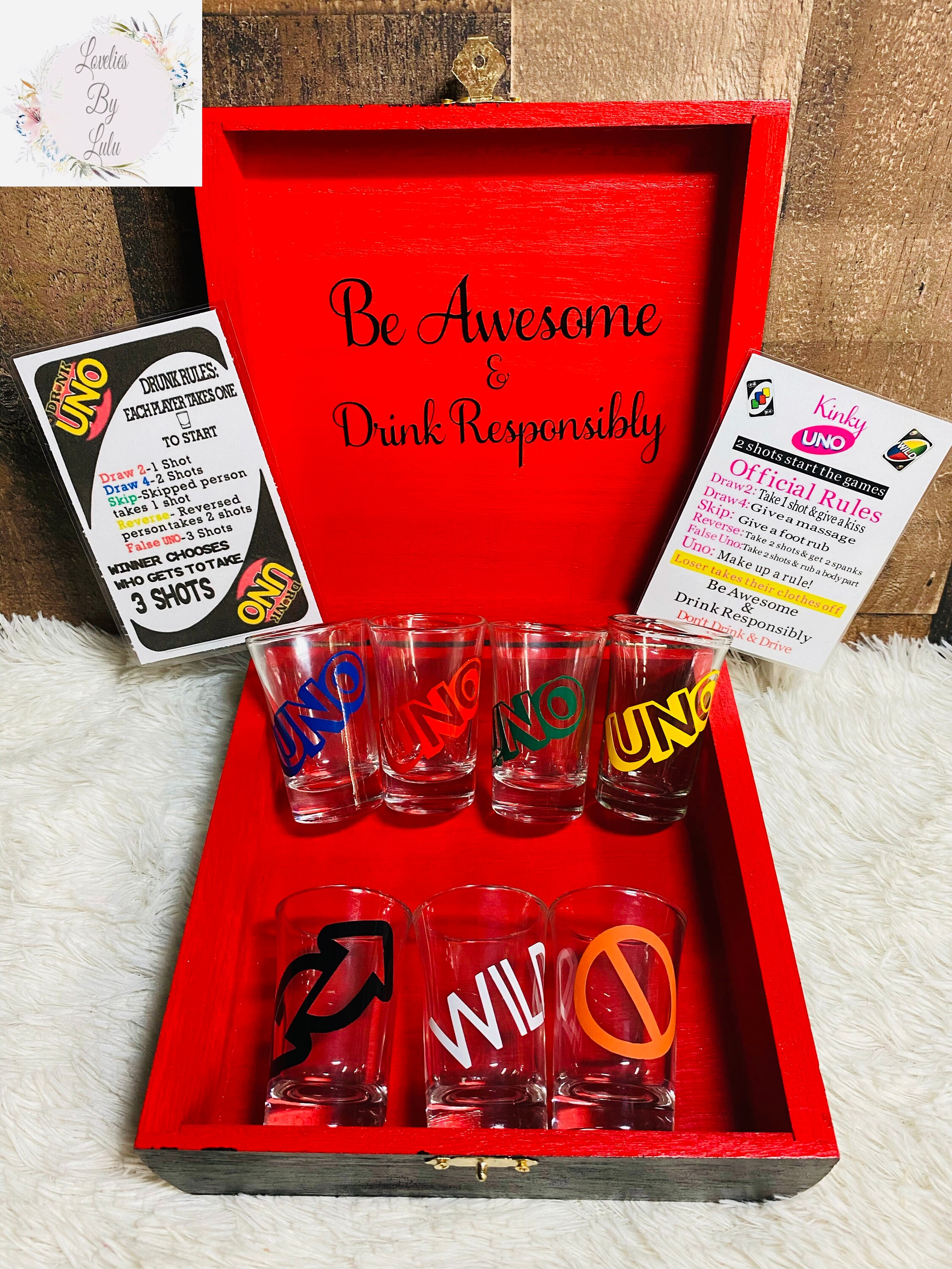 Drunken and Kinky One Game Box Game Box Rule Card Game - Etsy