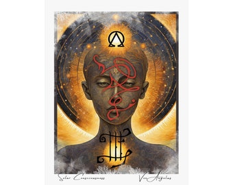SOLAR CONSCIOUSNESS | Alchemical Art Poster | Vox Angelus, Artist