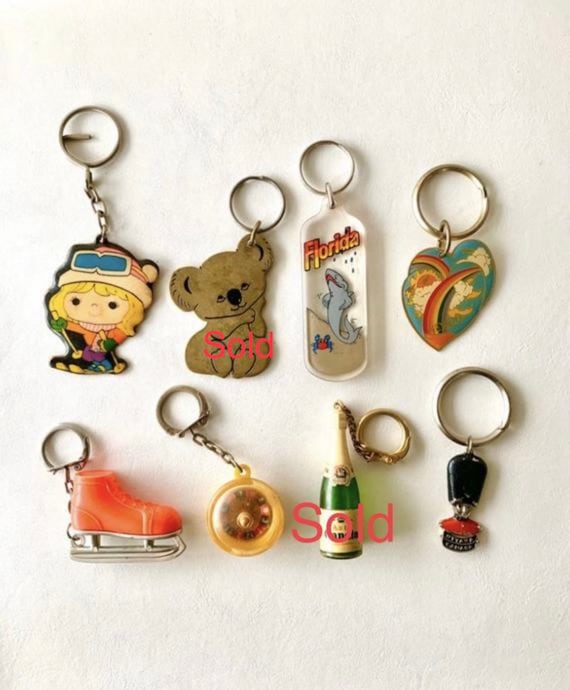 Vintage Key Chain Collection you Choose - Etsy Vintage Key Chain Collection you Choose - Etsy