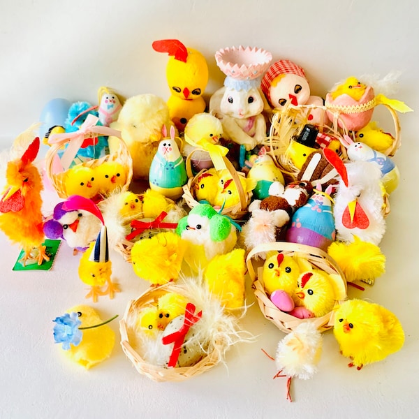 Vintage Easter Craft & Tree Decor Lots of Pieces!!!