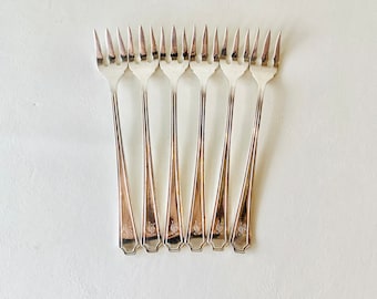 Birks Regency Seafood Appetizer Forks x 6