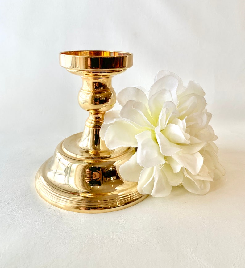 Vintage Gold Plated Candle Holder W Bobeche Home Decor Home Living Kromasol Com