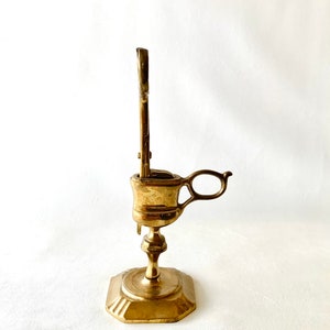 Brass Scissor Candle Snuffer w Stand image 3