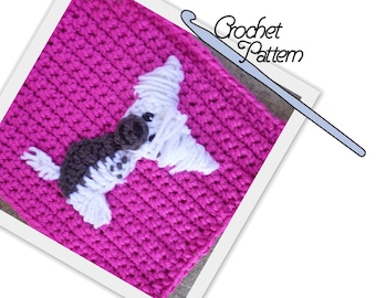 PATTERN: Chinese Crested Patch // Patchwork Puppy Project // Applique // Embellishment // Decoration // Personalize // Make and sew on