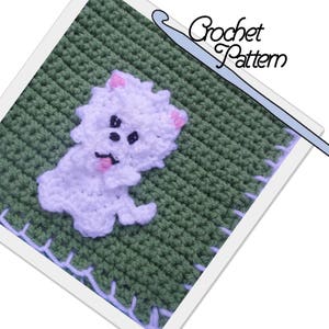 PATTERN: Westie Patch // Patchwork Puppy Project // Applique // Embellishment // DIY // Decoration // Personalize // West Highland White