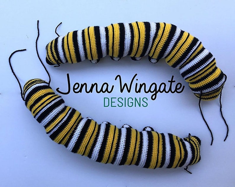 PATTERN: Monarch Butterfly Caterpillar Crochet Pattern // 2020 version // Instant PDF Download //DIY //Bug Lovers // Make your own // Insect image 6