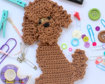 PATTERN: Labradoodle Patch // Patchwork Puppy Project // Applique // Embellishment // DIY // Decoration // Personalize // Make and sew on