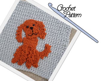 PATTERN: Irish Setter Patch // Patchwork Puppy Project // Applique // Dog // Embellishment // DIY // Decoration // Make and sew on