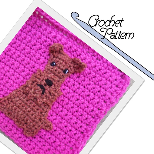 PATTERN: Irish Terrier Patch // Patchwork Puppy Project // Applique // Dog // Embellishment // DIY // Decoration // Make and sew on