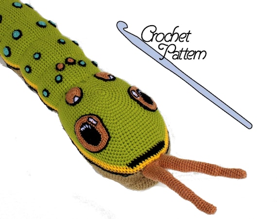 Spicebush Swallowtail Butterfly Caterpillar Crochet Pattern Instant Pdf Download Diy Bug Lovers Make Your Own Insect Nature