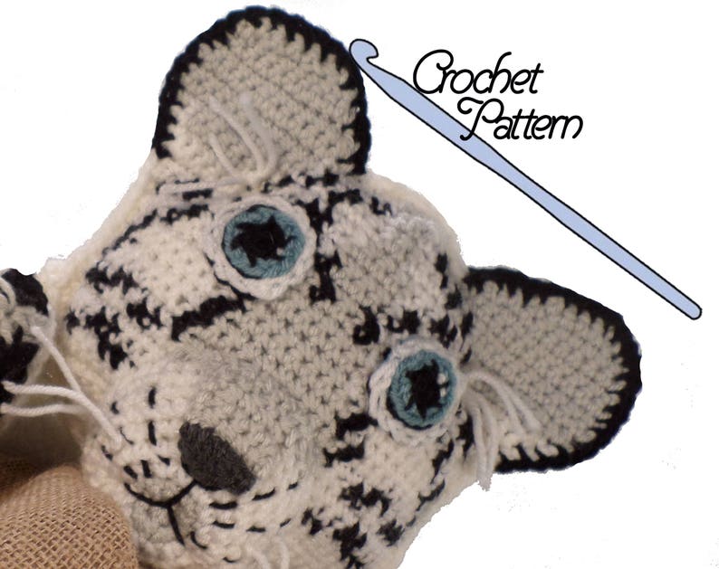 PATTERN: Snow Leopard Blankie Crochet Pattern // Instant PDF - Etsy