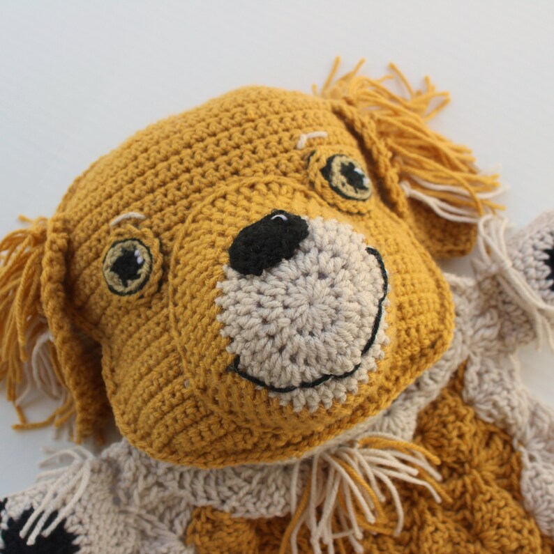 PATTERN Golden Blankie Crochet Pattern // Golden Retriever // Etsy