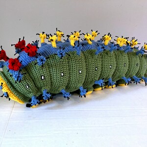 PATTERN: Cecropia Moth Caterpillar Crochet Pattern // later instar // Instant PDF Download //DIY //Bug Lovers // Make your own // Insect image 7