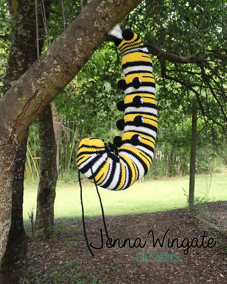 PATTERN: Monarch Butterfly Caterpillar Crochet Pattern // 2020 version // Instant PDF Download //DIY //Bug Lovers // Make your own // Insect image 5