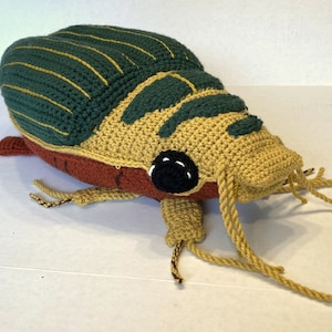 PATTERN: Great Diving Beetle Dytiscus marginalis Instant PDF download Crochet a Diving Beetle Stuffie for your favorite bug lover image 6