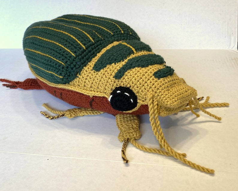 PATTERN: Great Diving Beetle Dytiscus marginalis Instant PDF download Crochet a Diving Beetle Stuffie for your favorite bug lover image 6