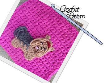 PATTERN: Yorkshire Terrier Patch // Patchwork Puppy Project // Applique // Embellishment // Decoration // Personalize // Make and sew on