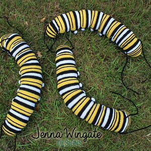 PATTERN: Monarch Butterfly Caterpillar Crochet Pattern // 2020 version // Instant PDF Download //DIY //Bug Lovers // Make your own // Insect image 1