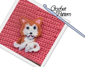 PATTERN: Shiba Inu Patch // Patchwork Puppy Project // Applique // Dog // Embellishment // Decoration // Personalize // Make and sew on