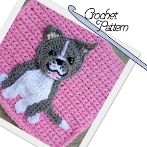 PATTERN: American Pitbull Terrier Patch // Patchwork Puppy Project // Applique // Dog // Embellishment // DIY // Decoration // Make and sew